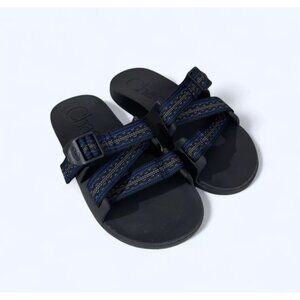 Chaco Sandals Slides Chillos Double Buckle Strap Grey Men's Size 8